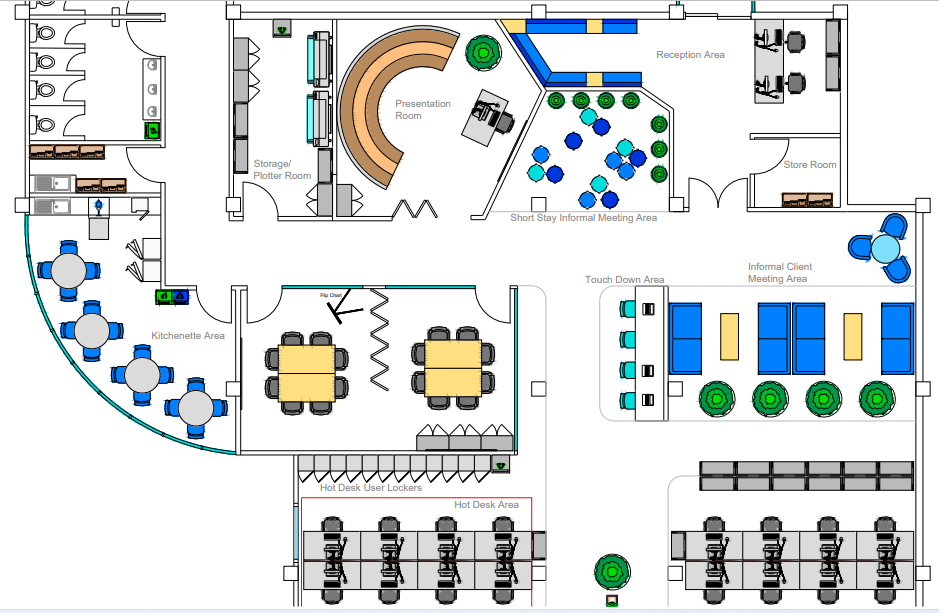 Office layout example 1